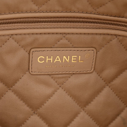 Shiny Calfskin Quilted Small Chanel 22 White