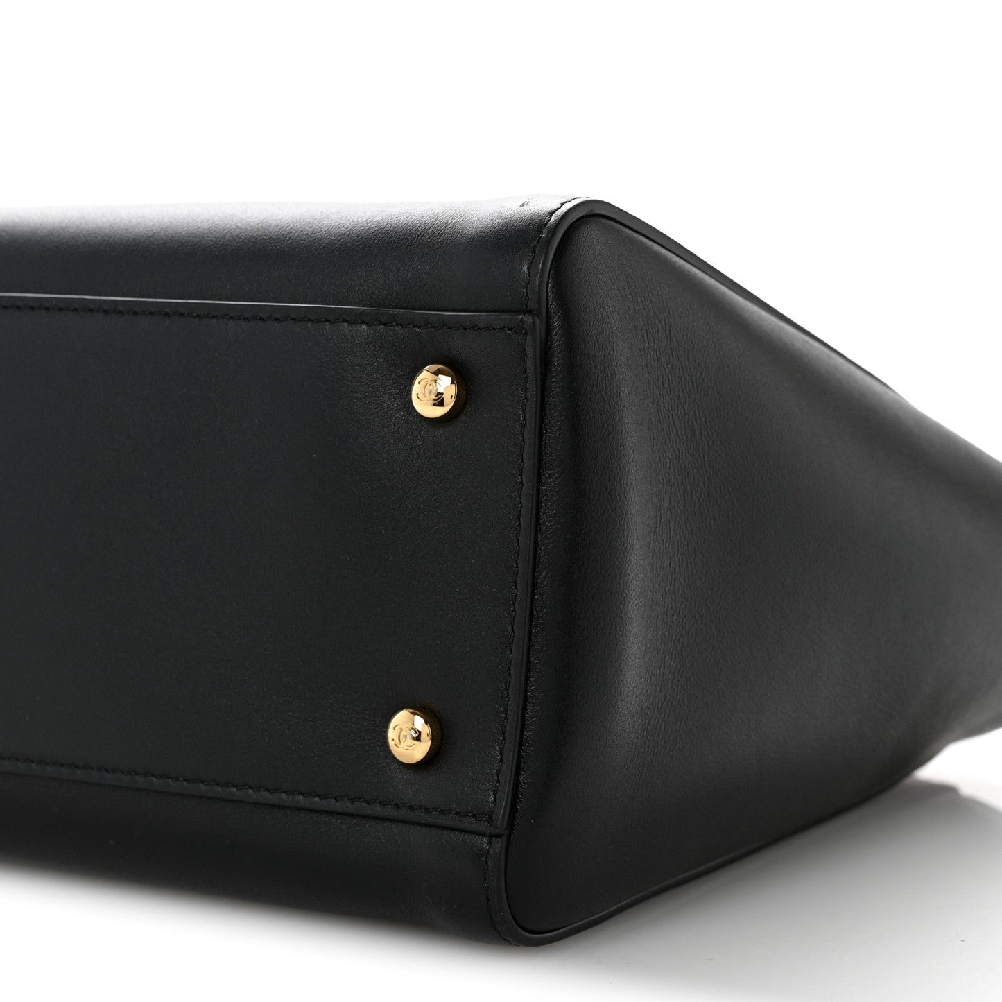 Calfskin Archetype Small Shopping Tote Black