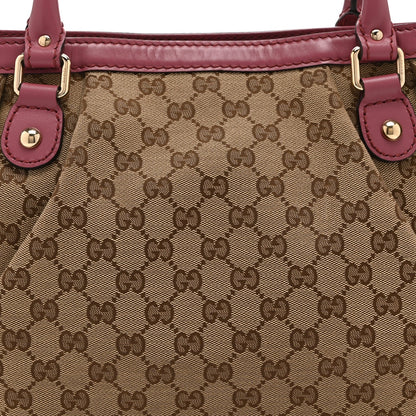 Monogram Medium Sukey Top Handle Tote Peonia Flower
