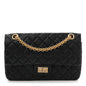 Aged Calfskin Quilted 2.55 Reissue 225 Flap Black