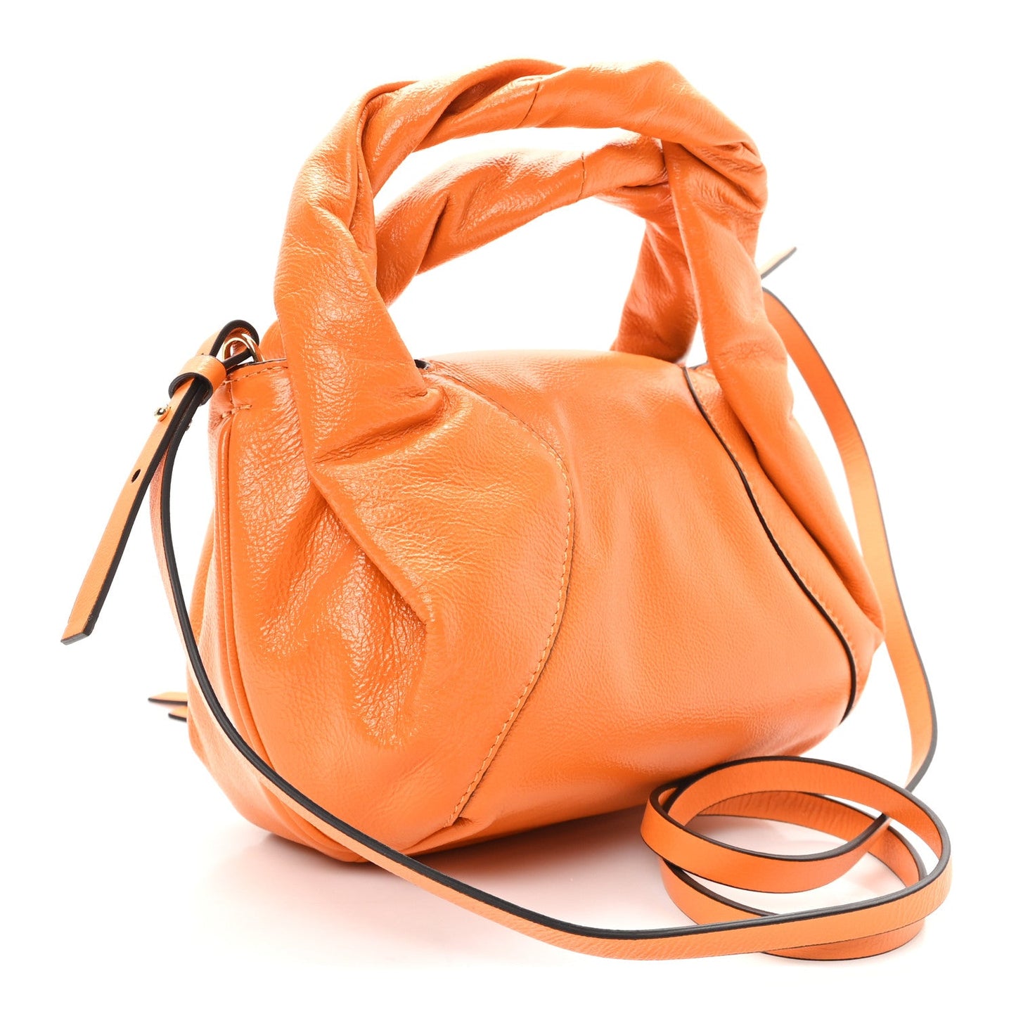Calfskin Mini Spy Flame Orange