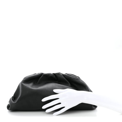 Smooth Butter Calf The Pouch Oversized Clutch Black