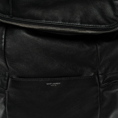 Canvas Calfskin Sid Backpack Black