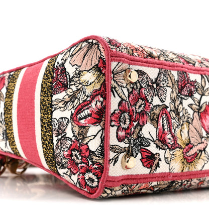 Canvas Embroidered Butterfly Print Medium Lady D-Lite  Multicolor