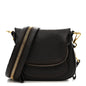 Calfskin Mini Jennifer Crossbody Bag Brown