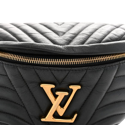 Calfskin Quilted New Wave Bumbag Black