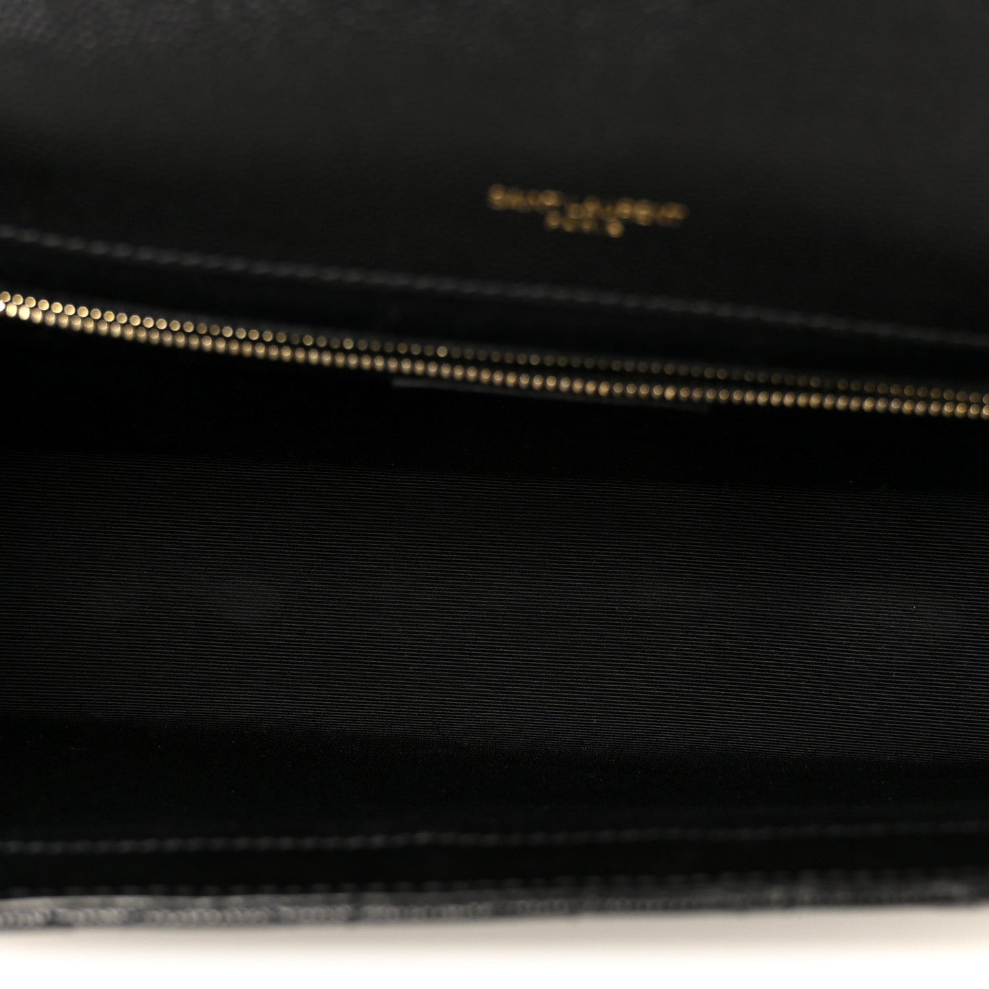 Grain De Poudre Textured Mixed Matelasse Large Triquilt Monogram Satchel Black