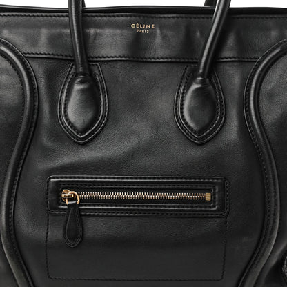 Smooth Calfskin Mini Luggage Black