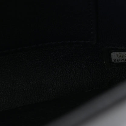 Lambskin Quilted Medium Trendy CC Flap Dual Handle Bag Black