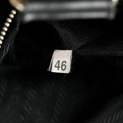 Tessuto Nylon Moon Shoulder Bag Black