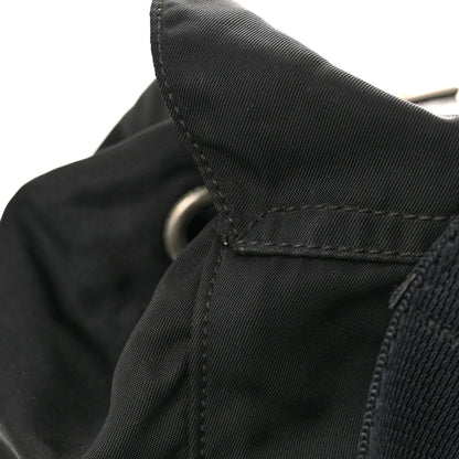 Nylon Vela Mini Cinch Backpack Black