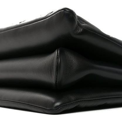 Lambskin Embossed Monogram Coussin MM Black