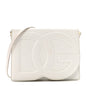 Calfskin DG Logo Flap Crossbody Bag White