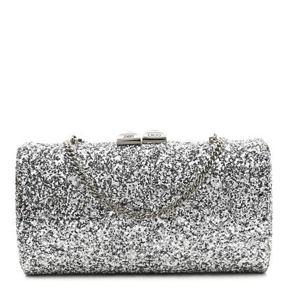 Glitter Celeste Clutch Silver