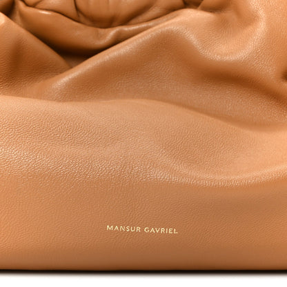 Lambskin Cloud Clutch Caramel