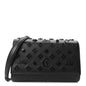 Calfskin Spikes Loubinthesky Paloma Clutch Black