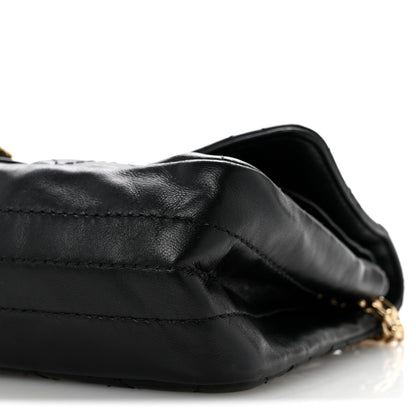 Lambskin Quilted Crush 2.55 Reissue 225 Flap Black