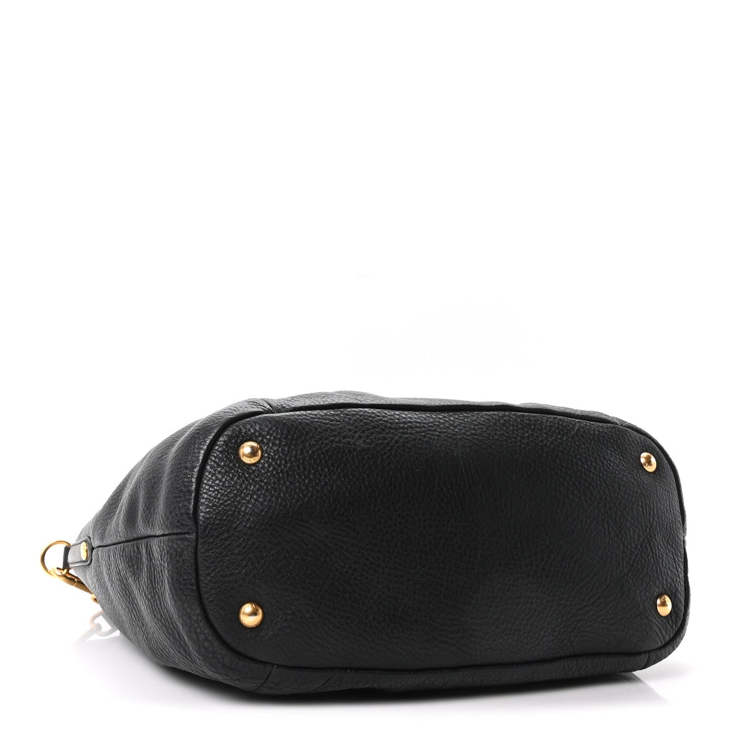 Vitello Daino Shopping Tote Black