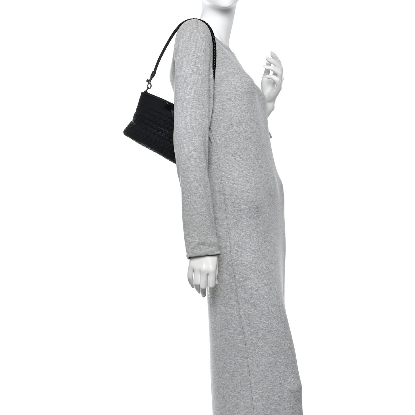 Nappa Intrecciato Mini Shoulder Bag Black