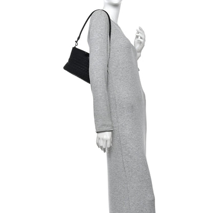 Nappa Intrecciato Mini Shoulder Bag Black