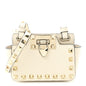Vitello Rockstud Mini Crossbody Ivory