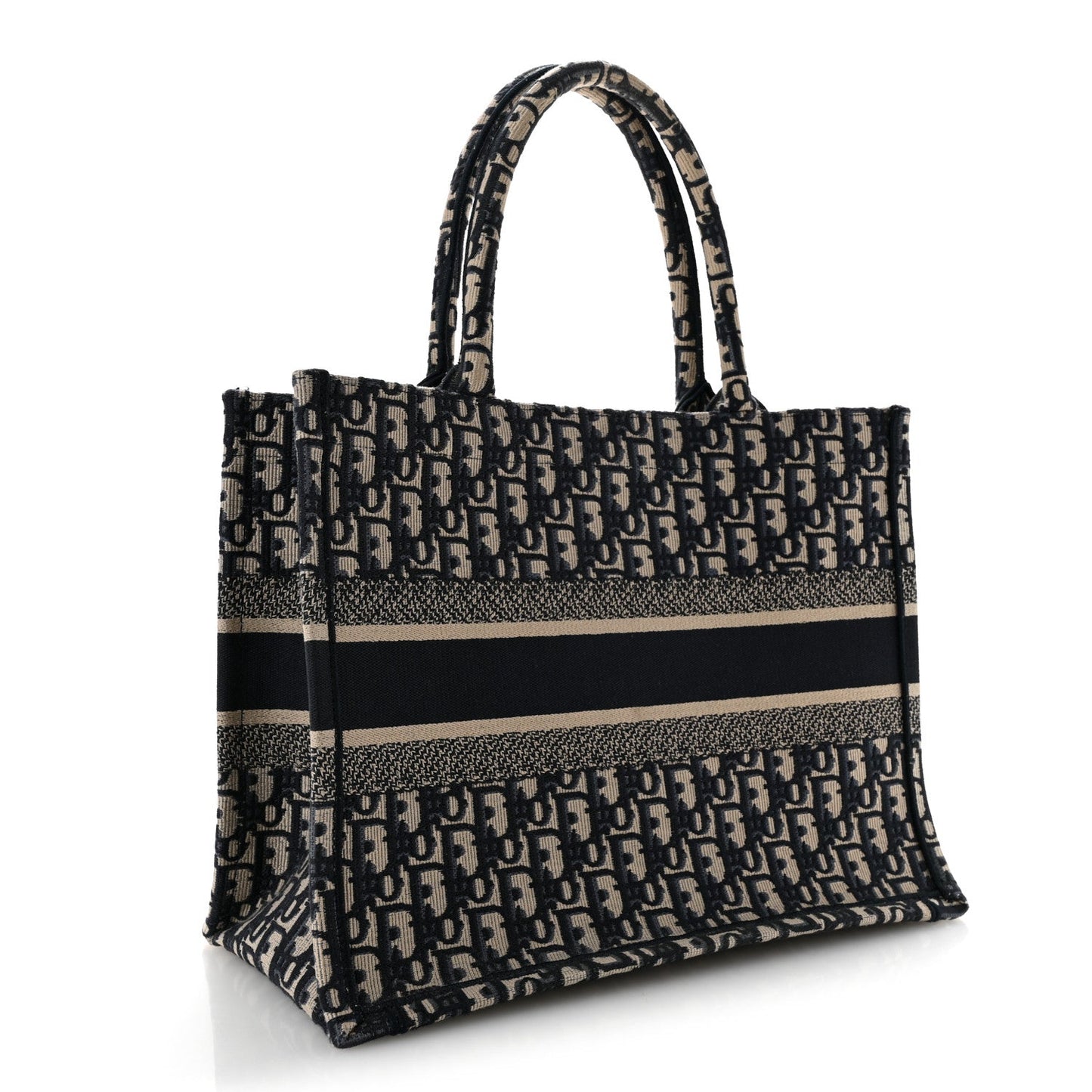 Oblique Medium Book Tote Blue Multicolor