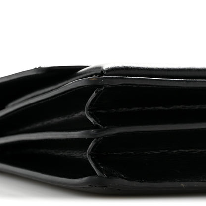 Calfskin Medium Monogram Sunset Satchel Black
