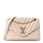 Calfskin New Wave Chain Bag MM NM Ivory