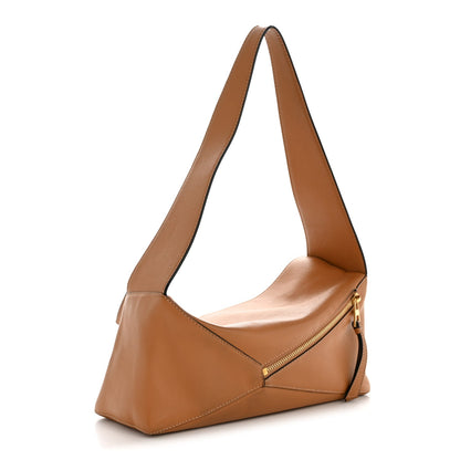 Calfskin Puzzle Hobo Warm Dessert