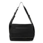 Pebbled Calfskin Rockstud Messenger Black