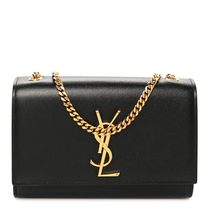 Grain De Poudre Small Monogram Kate Satchel Black