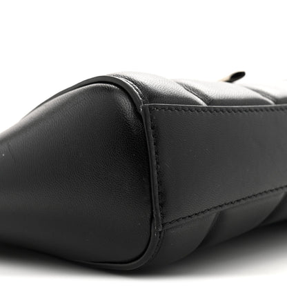 Lambskin XS Lock Antigona Shoulder Bag Black