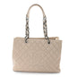 Caviar Quilted Grand Shopping Tote GST Beige
