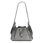 Metallic Caviar Quilted Mini Chanel 25 Handbag Anthracite