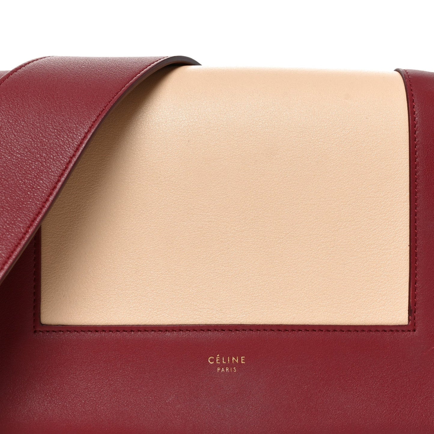 Shiny Smooth Calfskin Medium Frame Shoulder Bag Ruby Nude