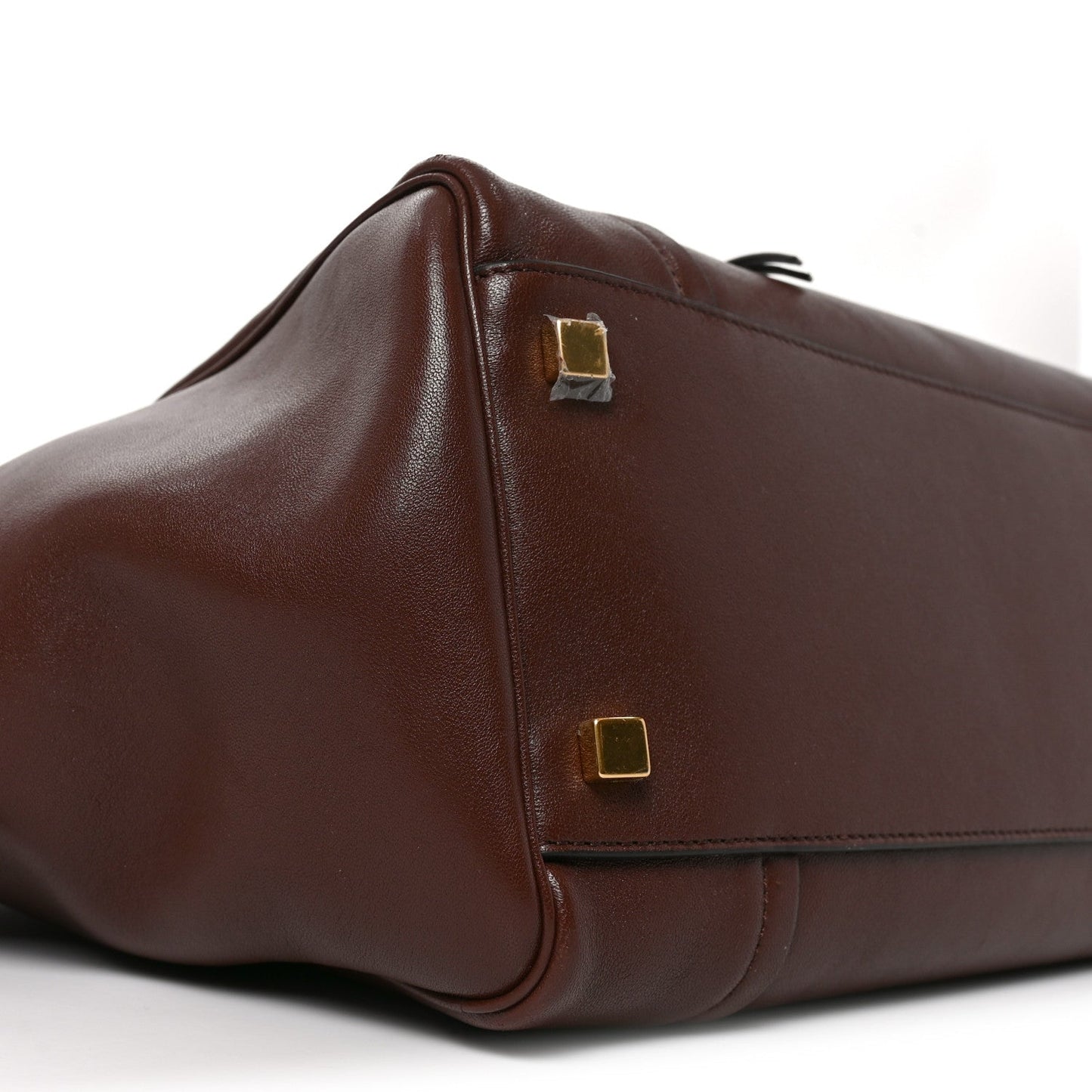 Supple Shiny Lambskin Medium Smiling New Luggage Brick