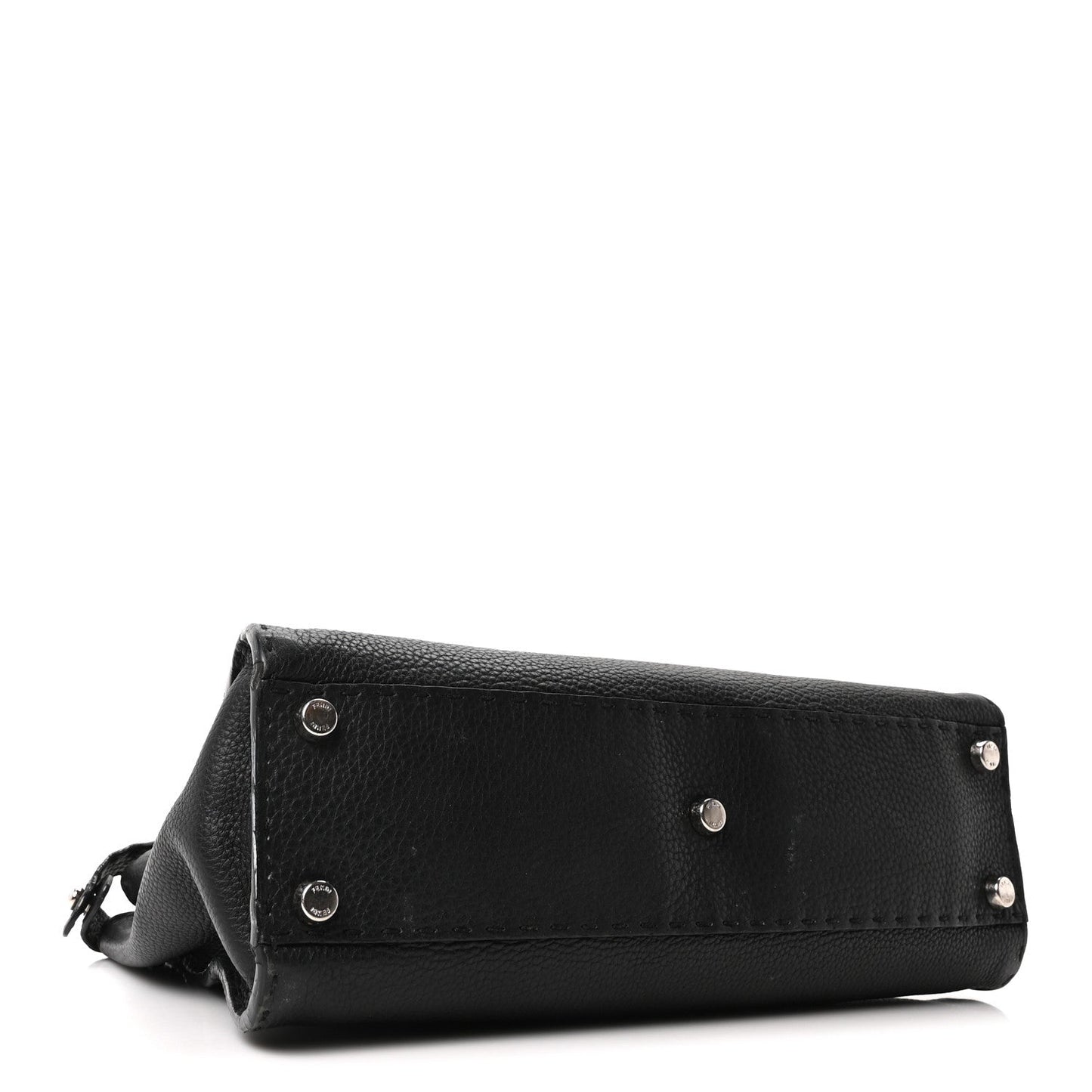 Cuoio Romano Selleria Bi-Color Medium Peekaboo Iconic Satchel Black Mou