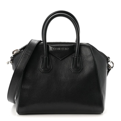 Sugar Goatskin Mini Antigona Black