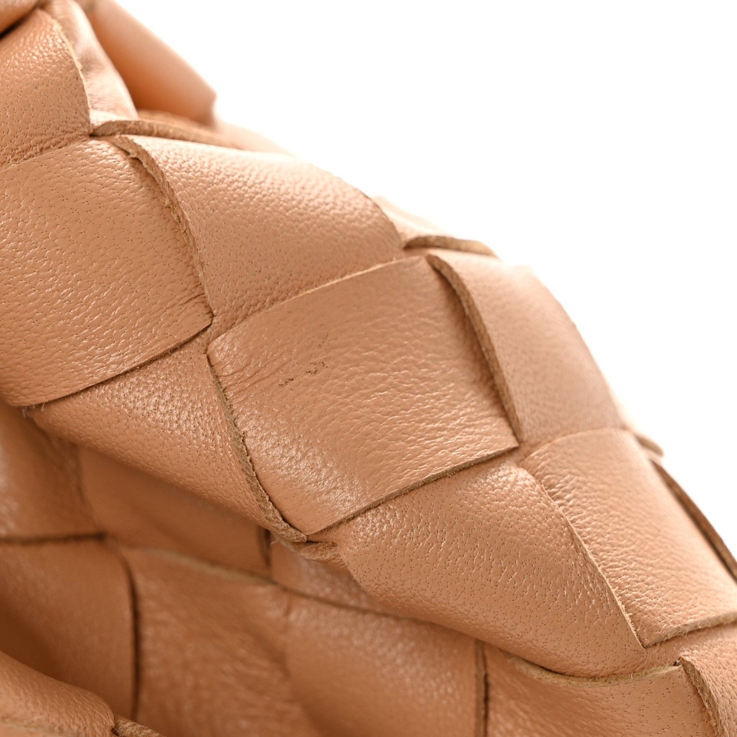 Nappa Intrecciato Mini BV Twist Almond