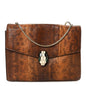 Karung Serpenti Forever Medium Shoulder Bag Brown
