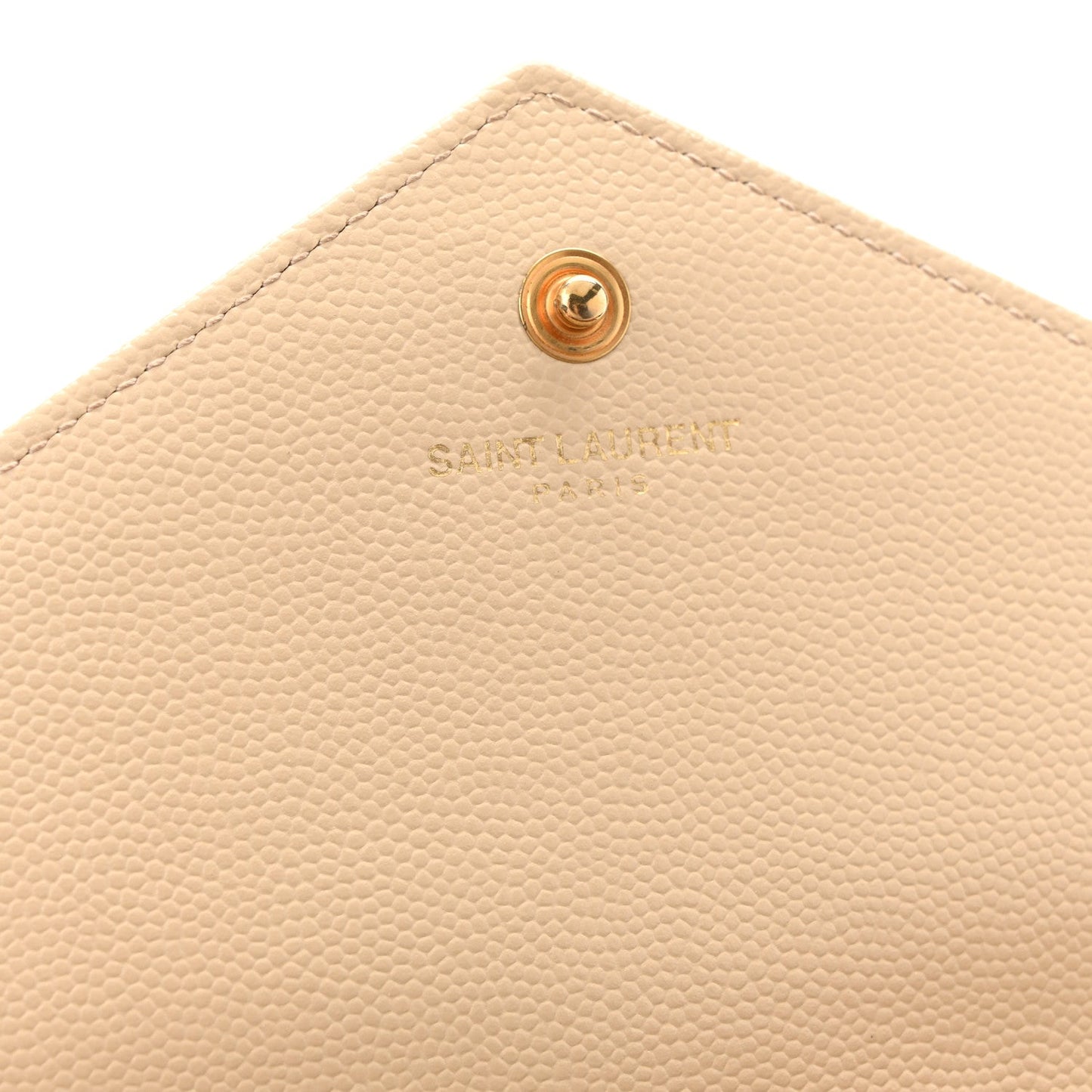 Grain De Poudre Matelasse Chevron Monogram Chain Wallet Dark Beige