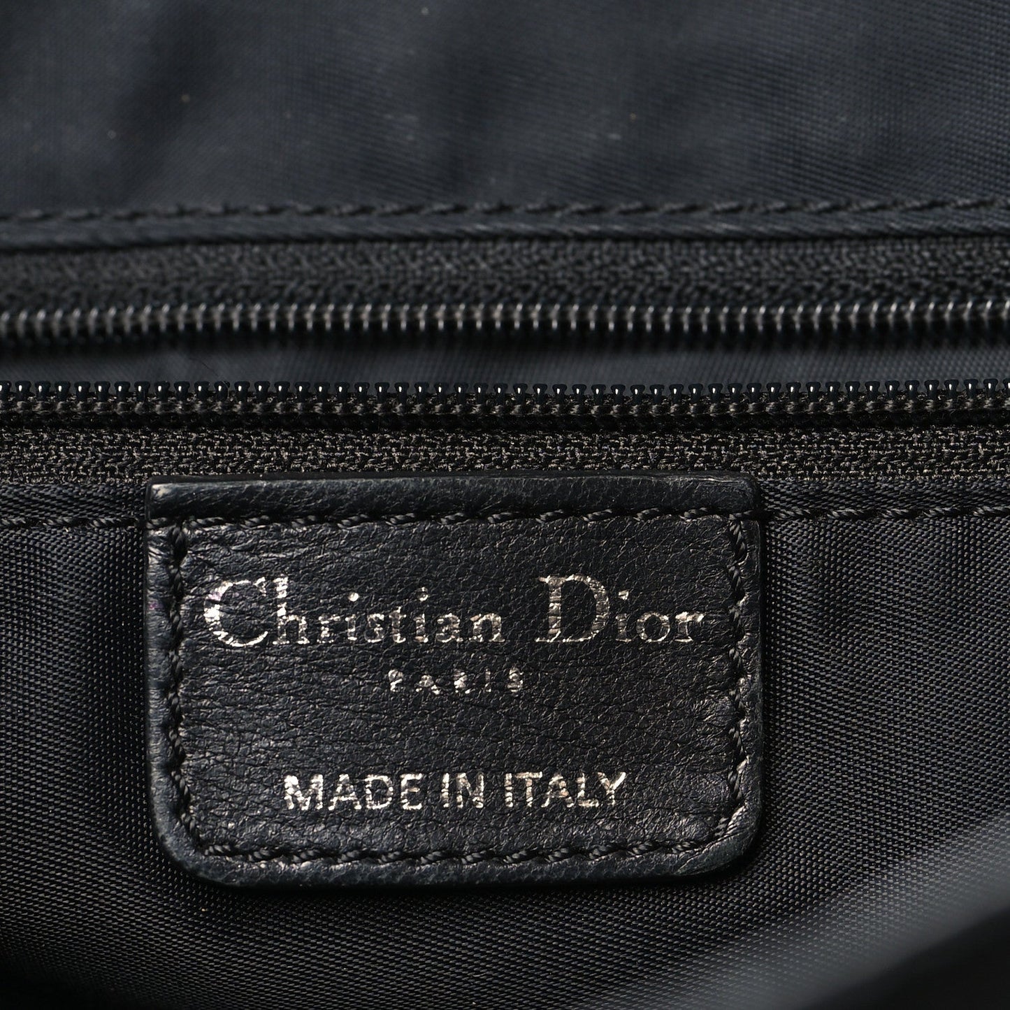 Canvas Diorissimo Buckle Messenger Black