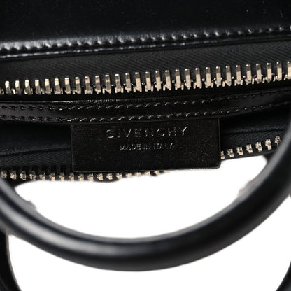 Shiny Lord Calfskin Small Antigona Black