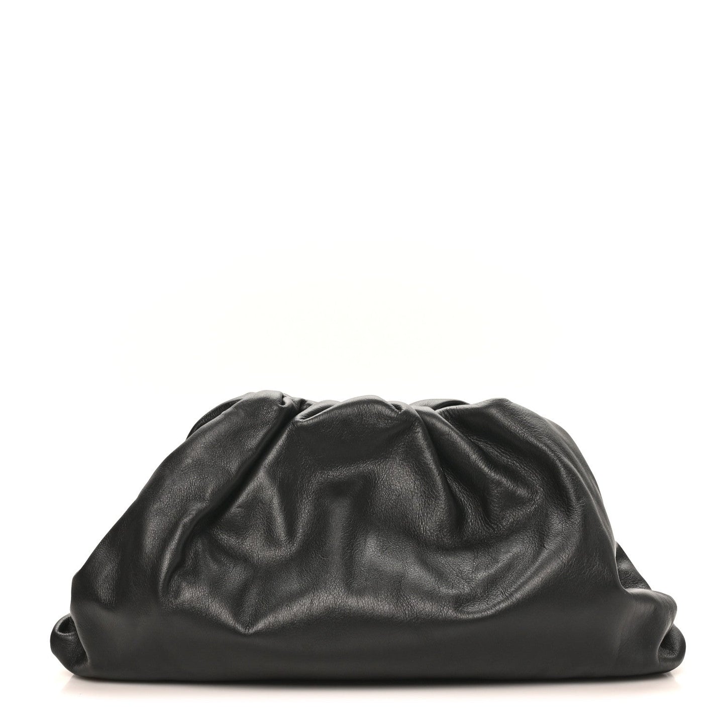 Smooth Butter Calf The Pouch Oversized Clutch Black