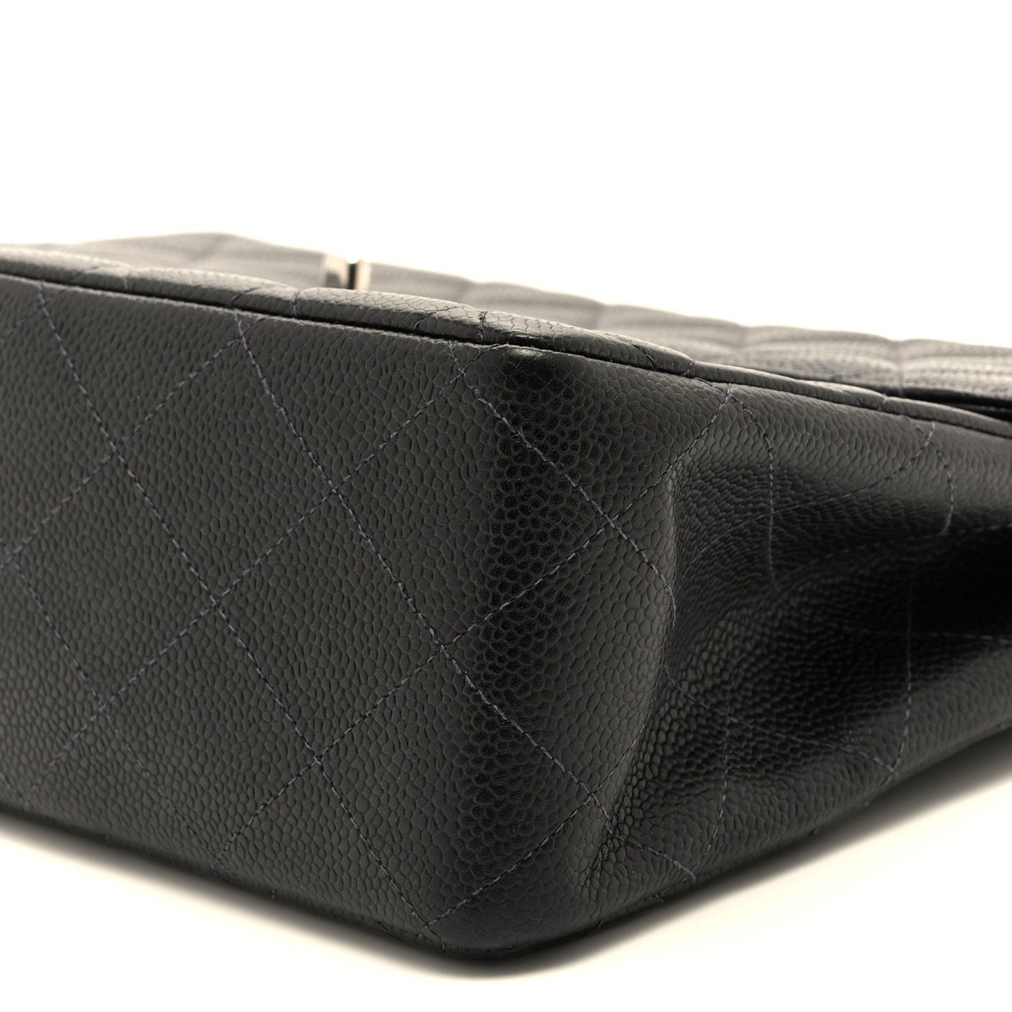 Caviar Jumbo Single Flap Black