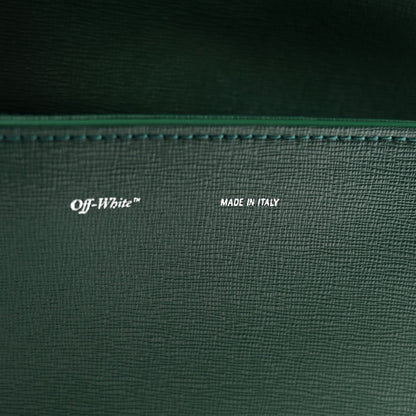 Saffiano Mini Binder Clip Bag Green