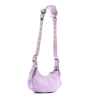 Agneau Arena Le Cagole Shoulder Bag XS Lilac