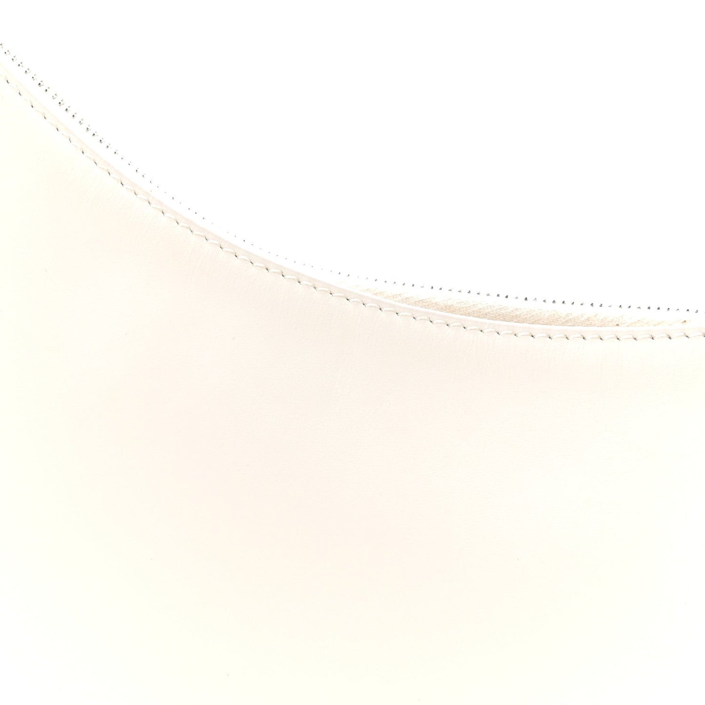 Smooth Calfskin Half Moon Shoulder Bag New Ivory