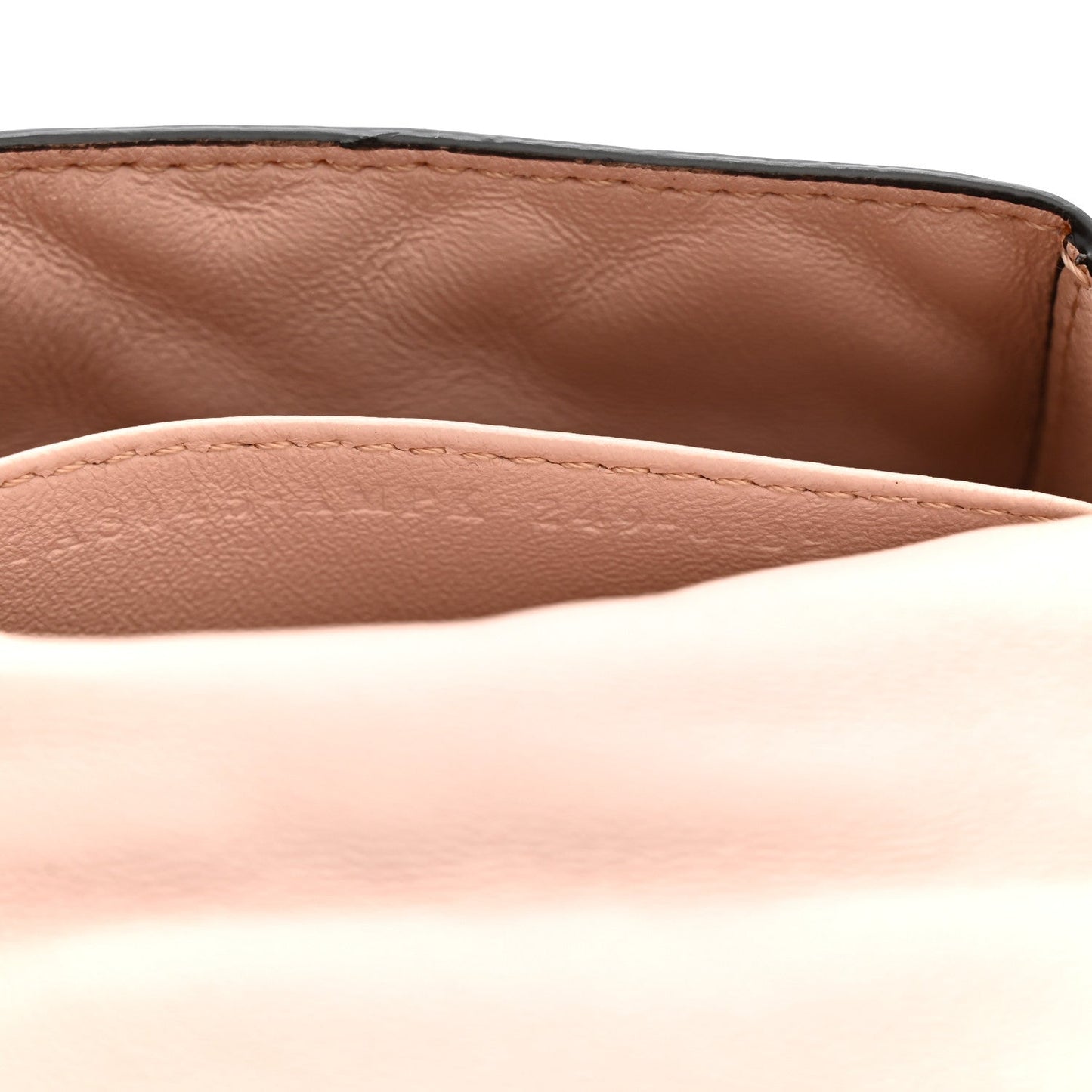 Nappa Matisse FF Embossed Nano Maxi Buckle Baguette Charm Rosa Quarzo