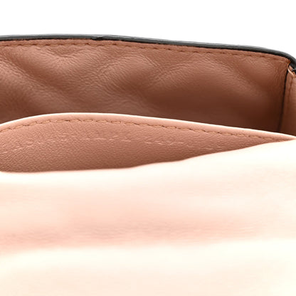 Nappa Matisse FF Embossed Nano Maxi Buckle Baguette Charm Rosa Quarzo